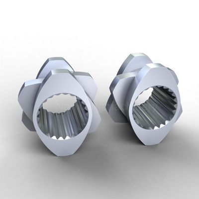 W6Mo5Cr4V2 Twin Screw Extruder Backward Pumping Kneading Block para Engenharia de Plásticos