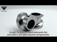 Elemento de extrusão de parafusos duplos de solação única resistente ao desgaste ISO9001 para produção de cosméticos