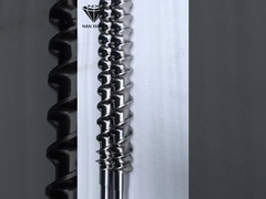 Alimentação lateral de precisão Elementos usinados CNC Extrusor Peças de parafuso Polir OEM